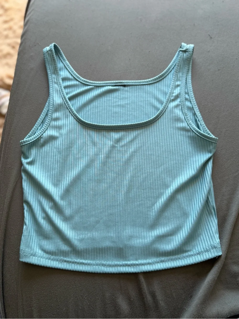 Women’s Ribbed Tank Crop Tops - Picture 1 of 6